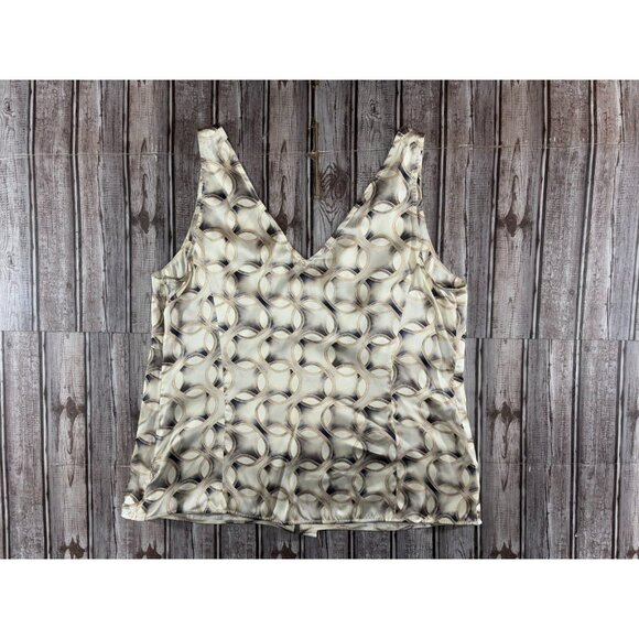 AGNONA 100% Silk sleeveless Top Tank blouse sz 50 US 14 NWOT Made in Italy $849 - Picture 2 of 6